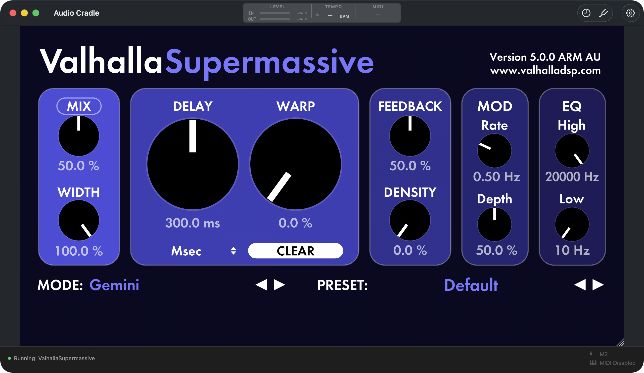 Audio Cradle hosting Valhalla Supermassive